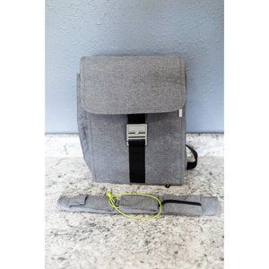 IKEA Family Gray Diaper Bag with Green Accents